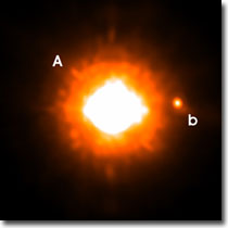 GQ Lupi et son compagnon - University of Jena/ESO.